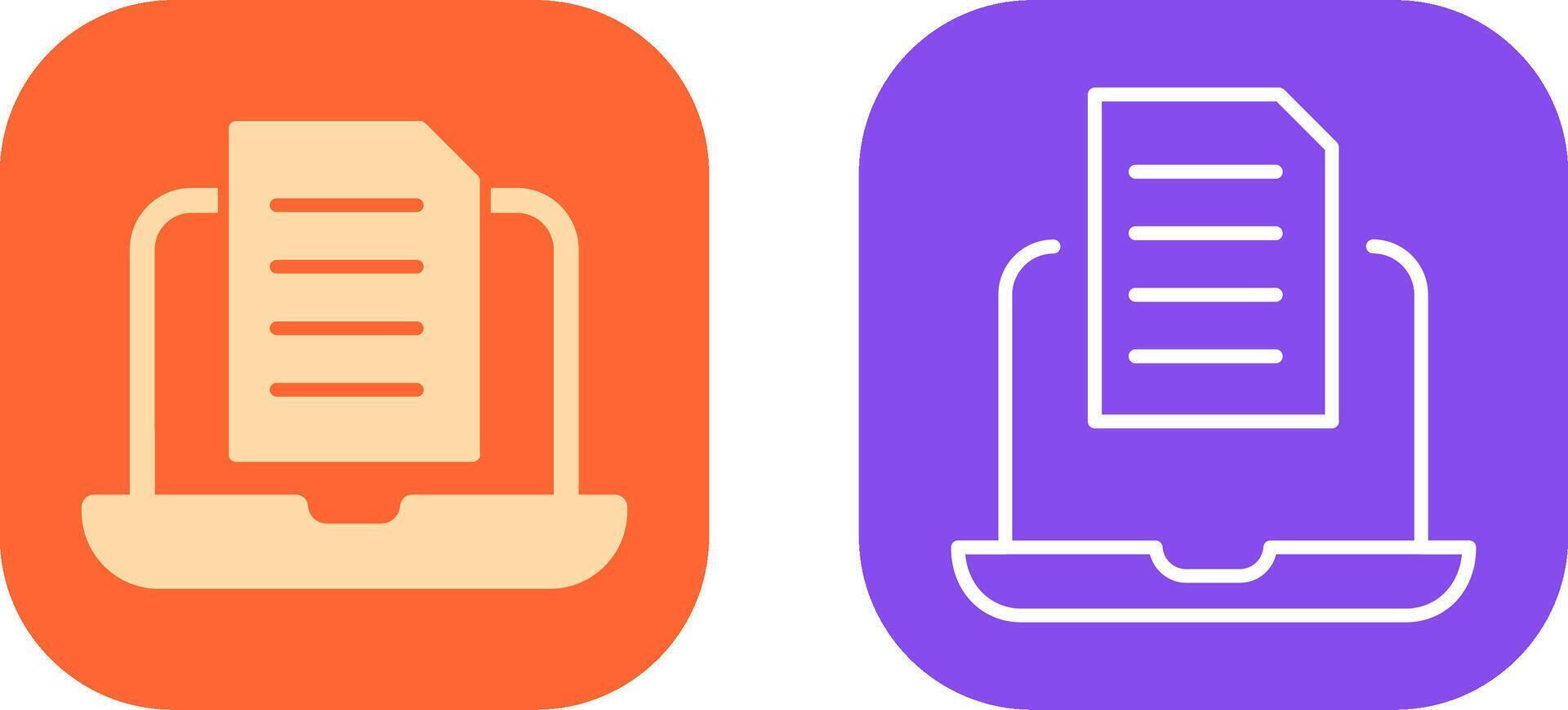 Document Icon Design vector