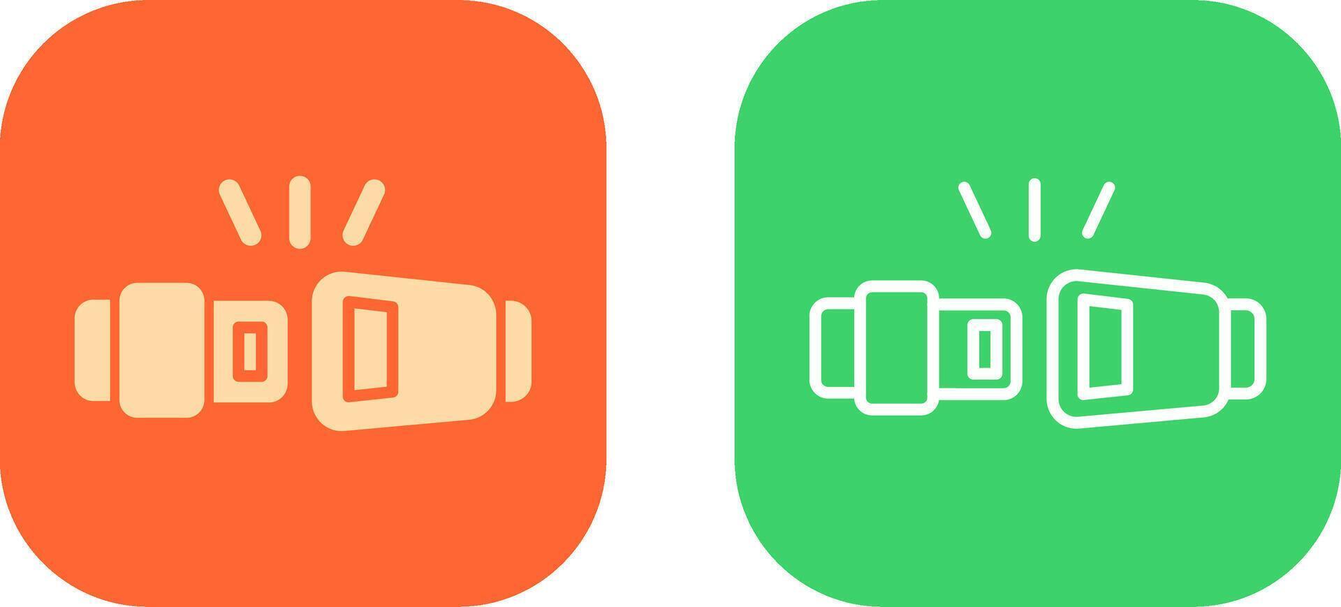 Seat Belt Icon Design vector