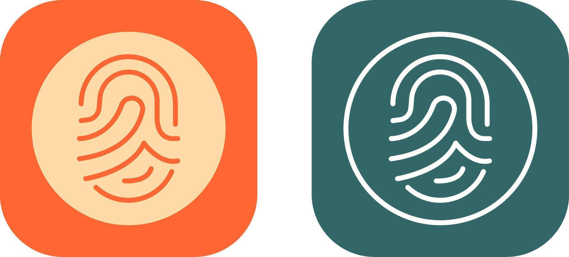 Fingerprint Icon Design vector