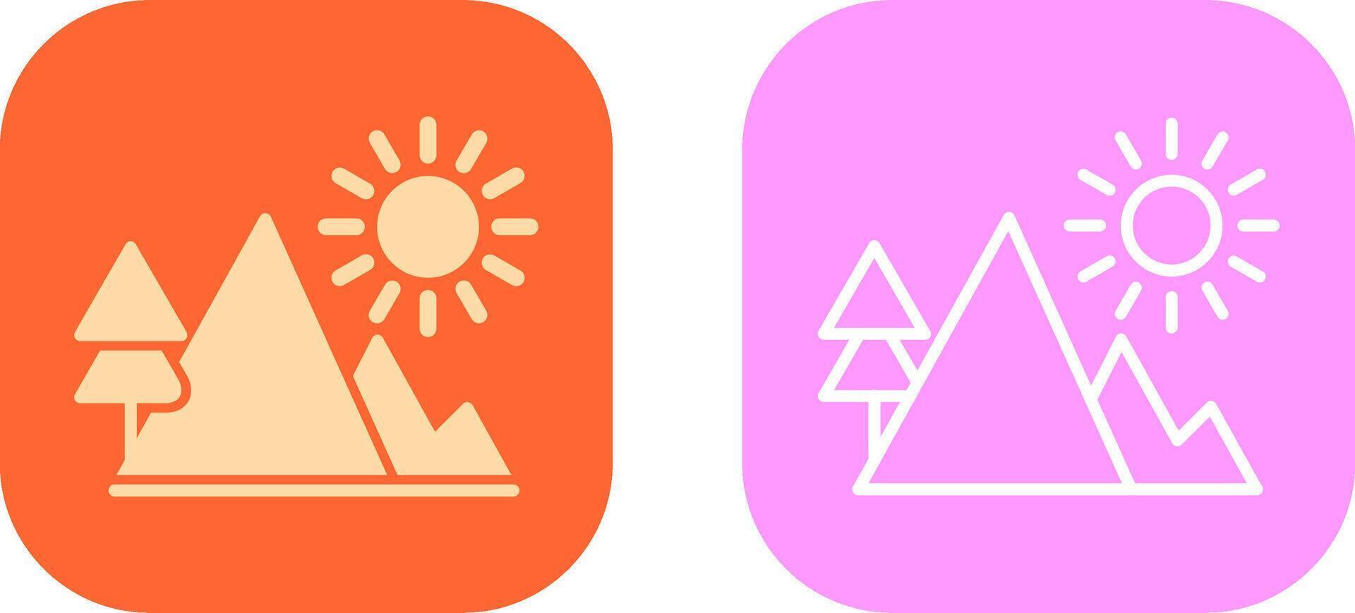 Mountain Icon Design vector