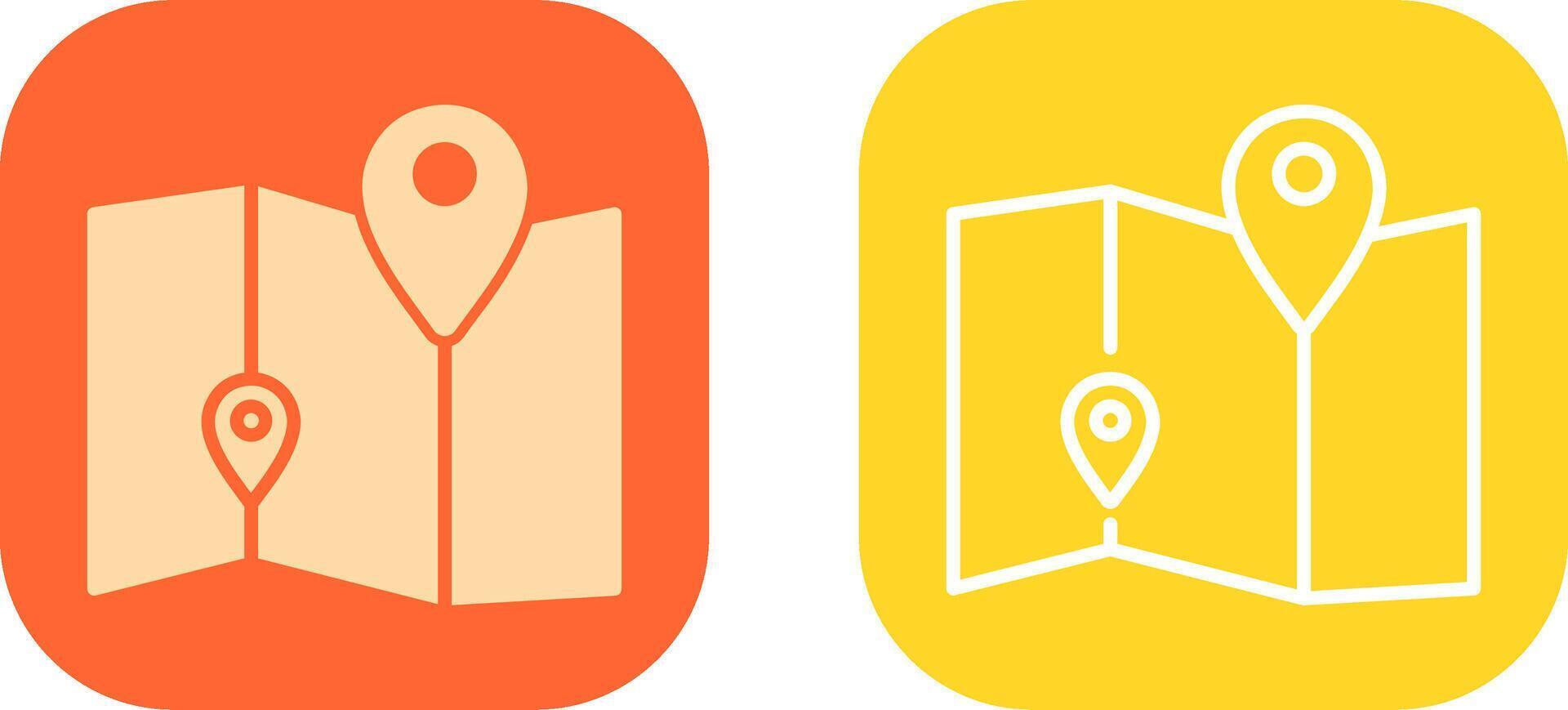 Map Icon Design vector