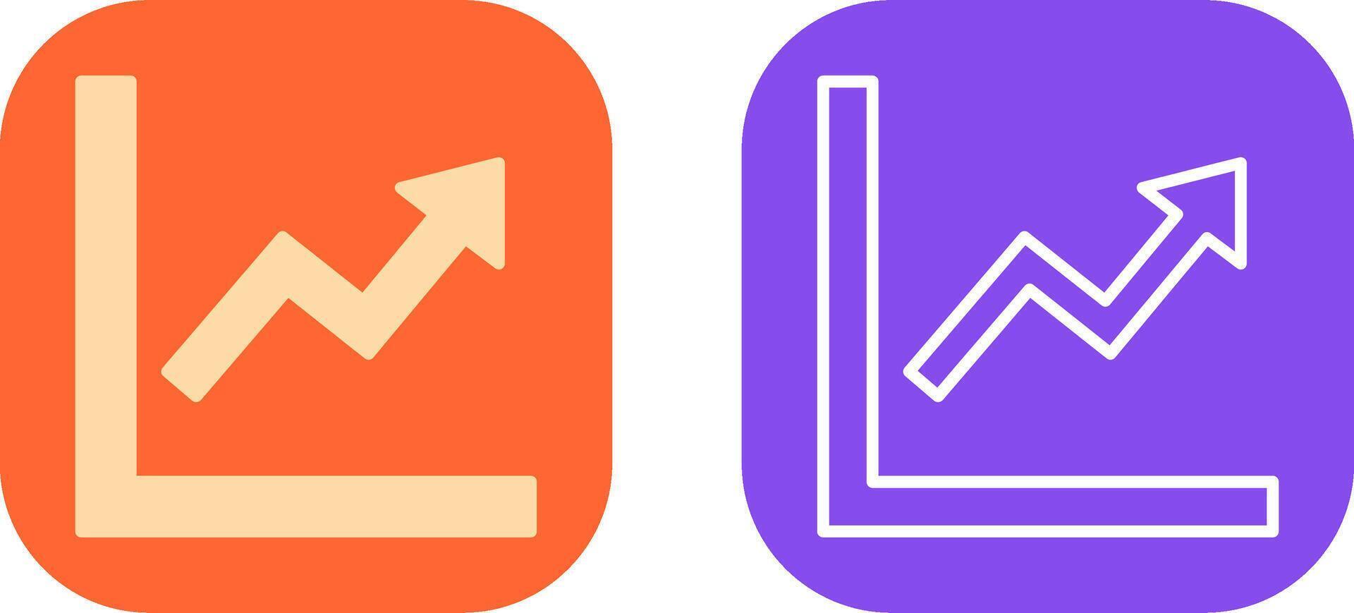 Graph Up Icon Design vector