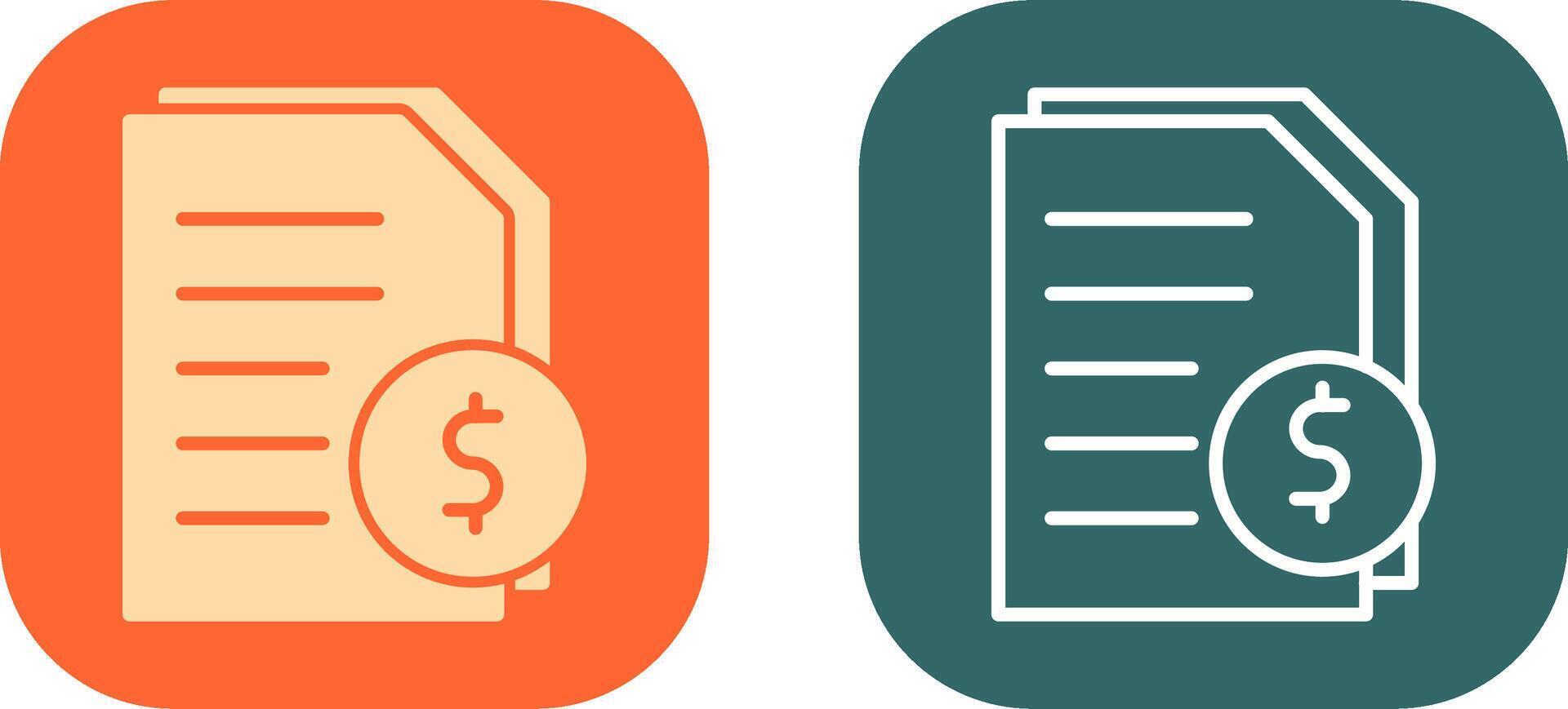 Invoices Icon Design vector
