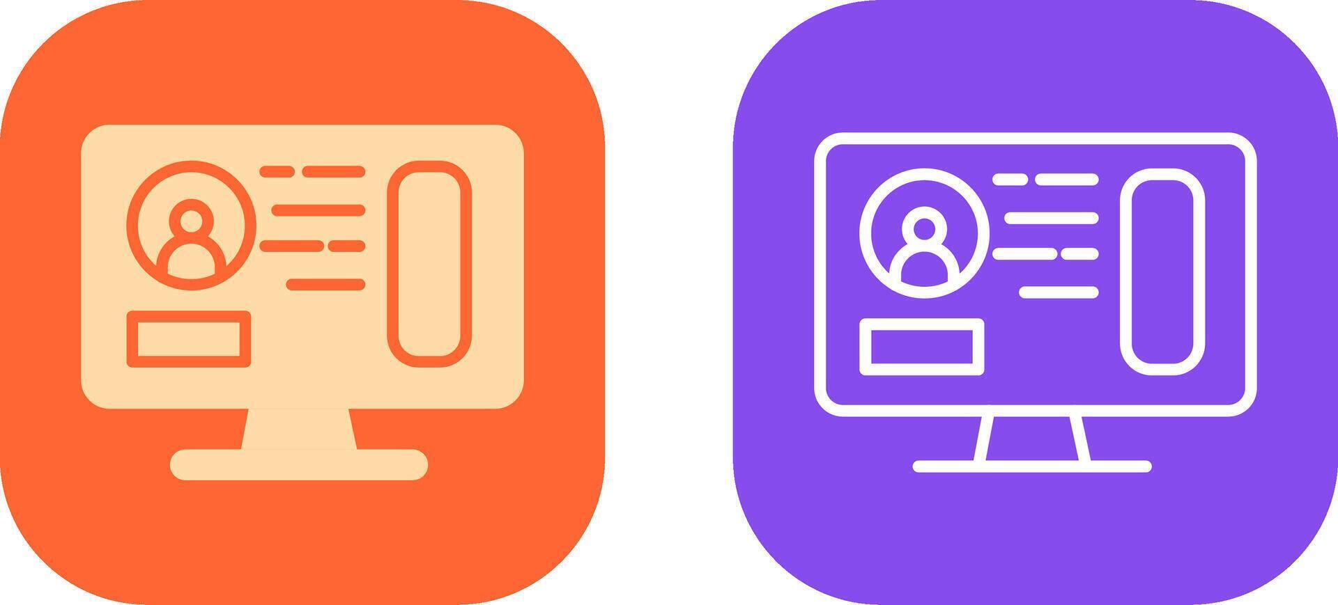 Profile Icon Design vector