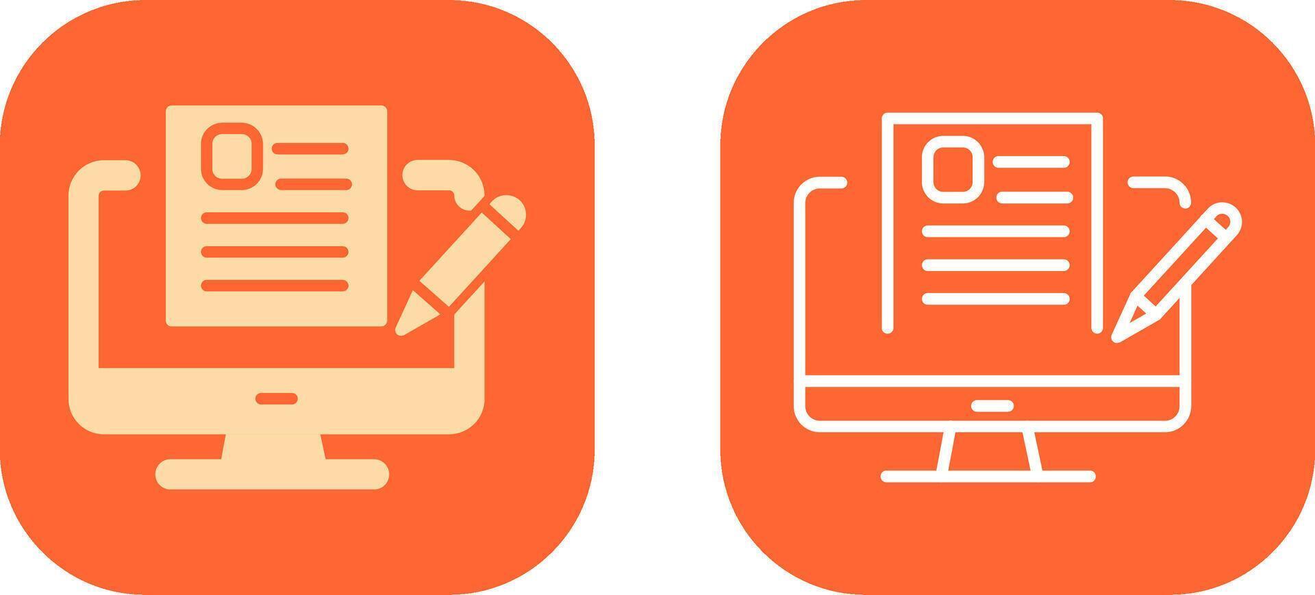 Blog Icon Design vector
