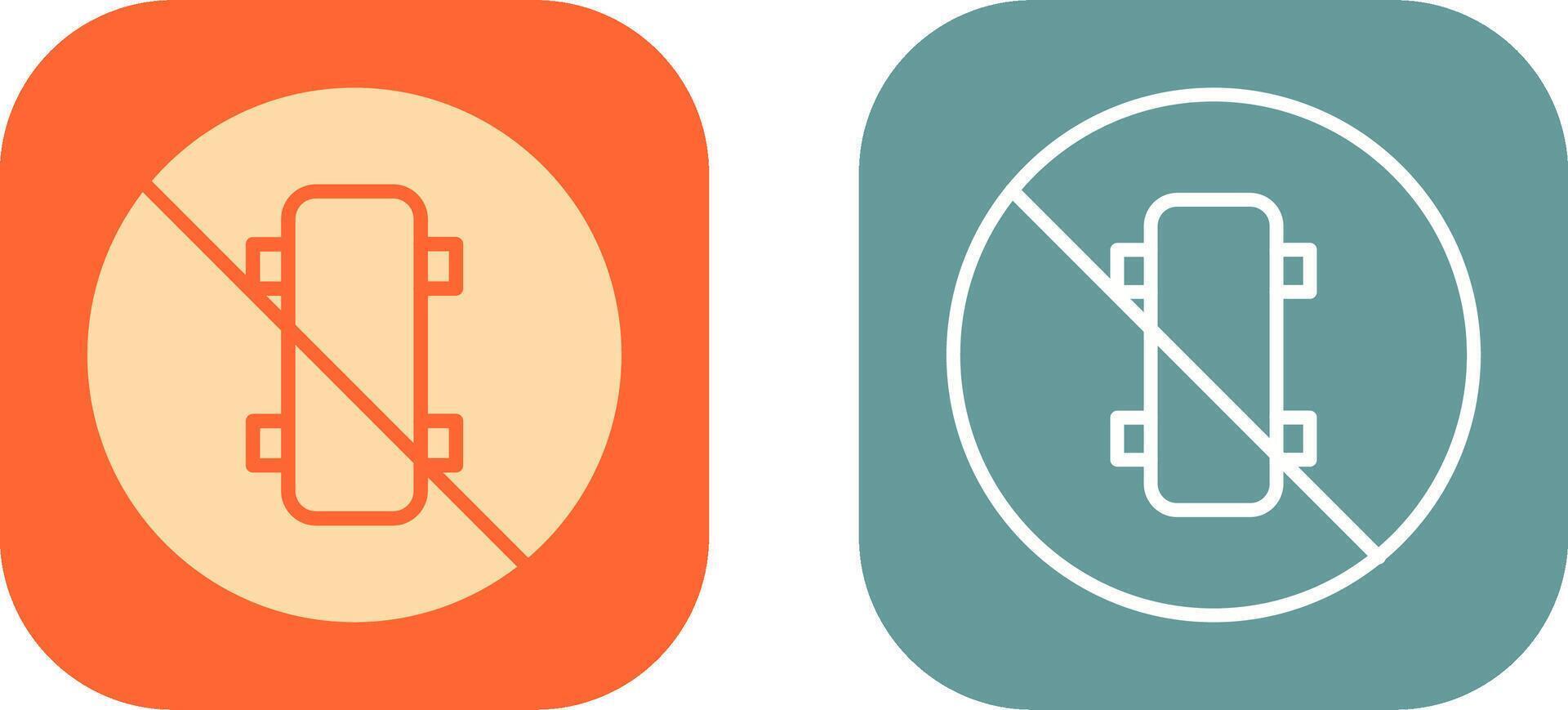No Skating Icon Design vector