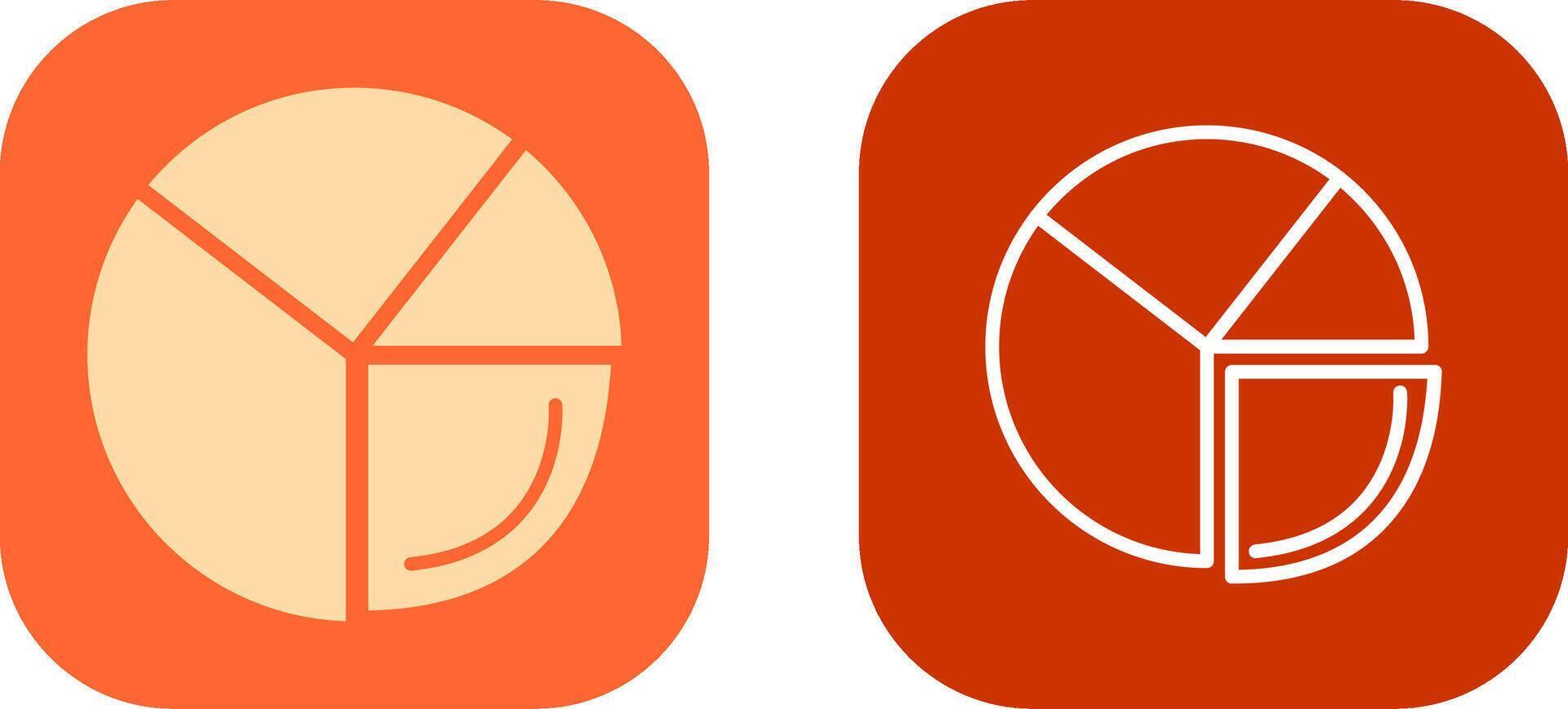 Pie Chart Analysis Icon Design vector