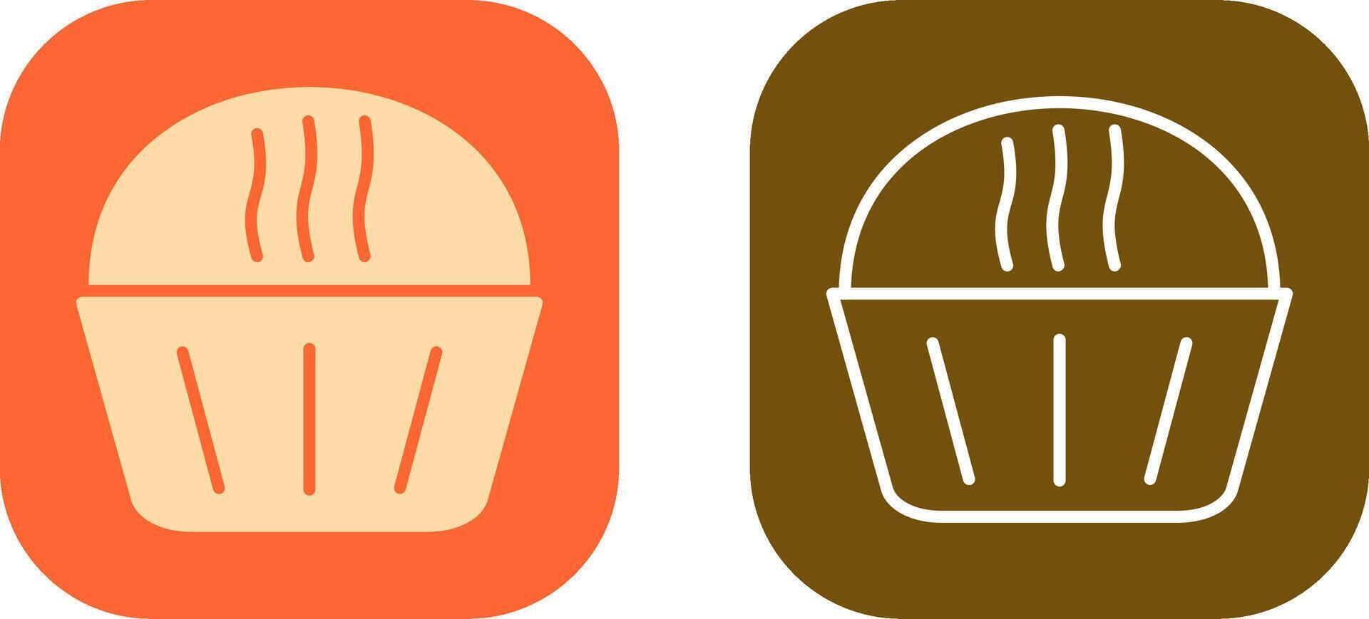 Cream Muffin Icon Design vector