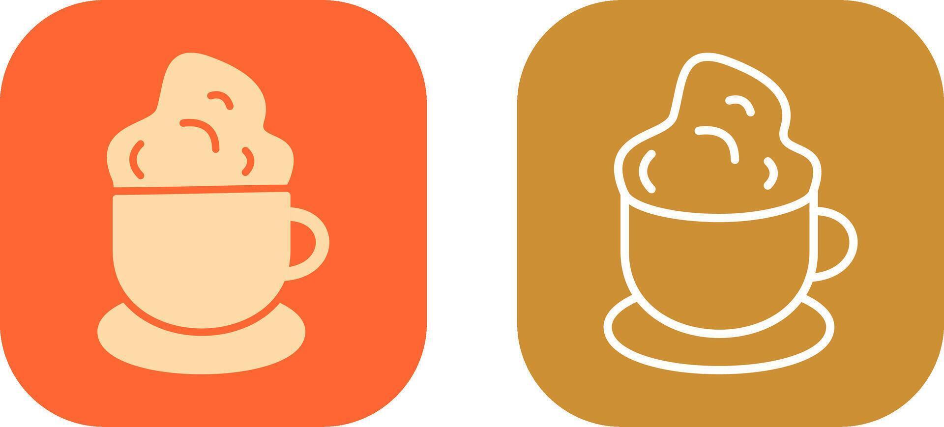 Creamy Coffee Icon Design vector