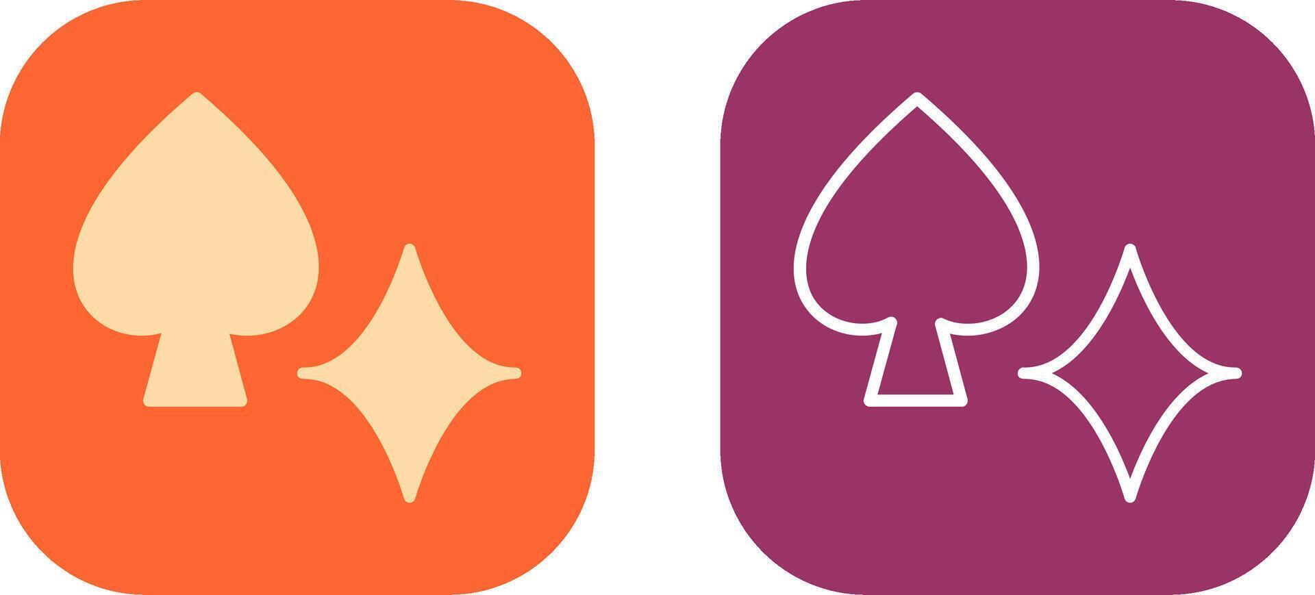 Card Suits Icon Design vector