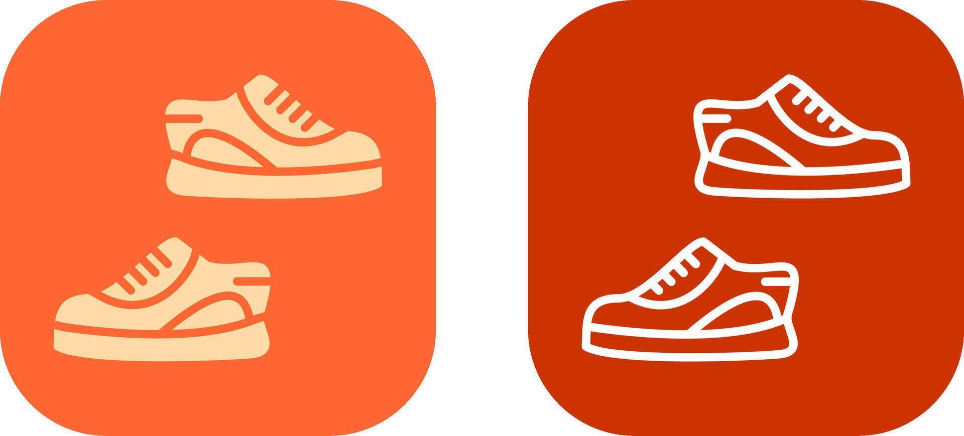 zapatillas icono diseño vector