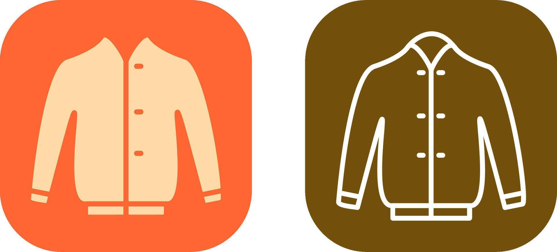 Stylish Jacket Icon Design vector