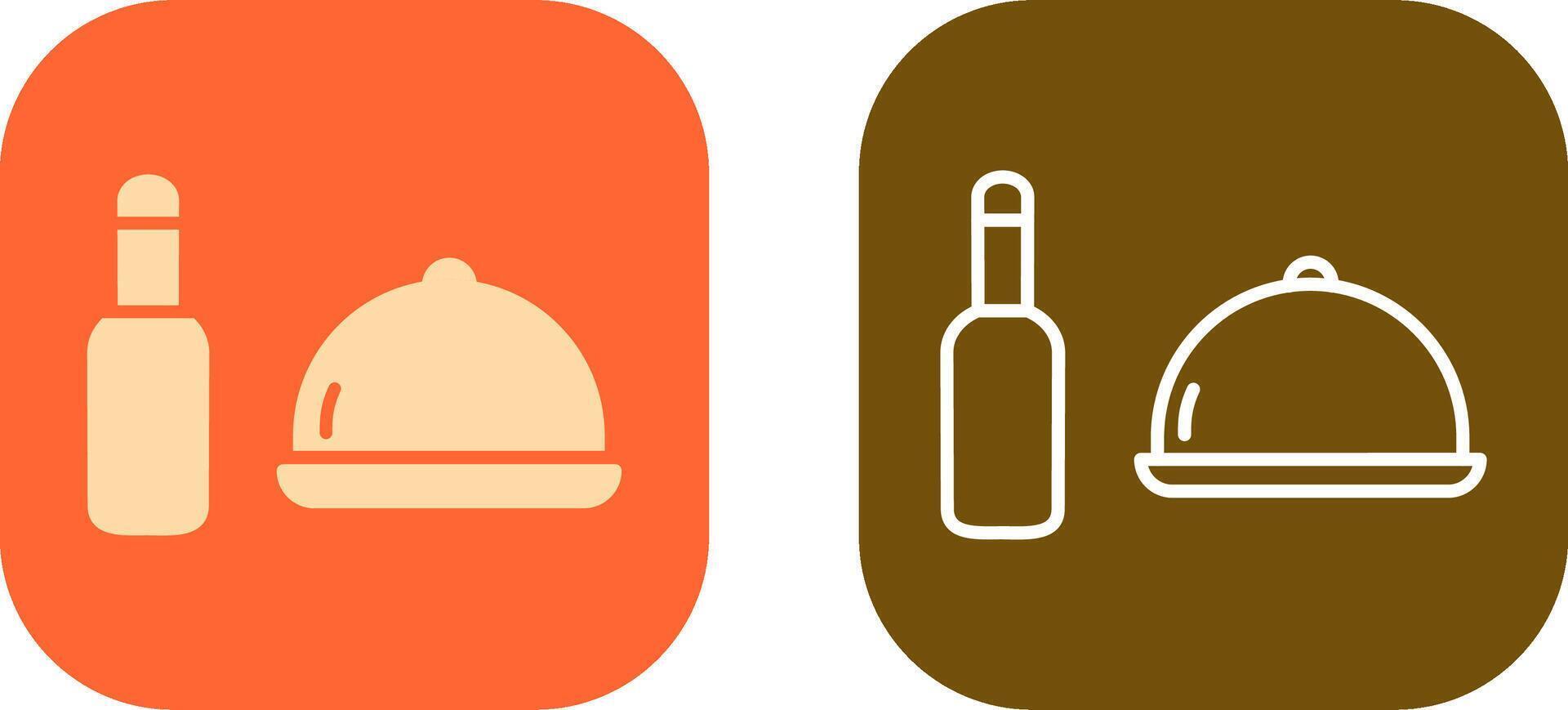Food and Beer Icon Design vector