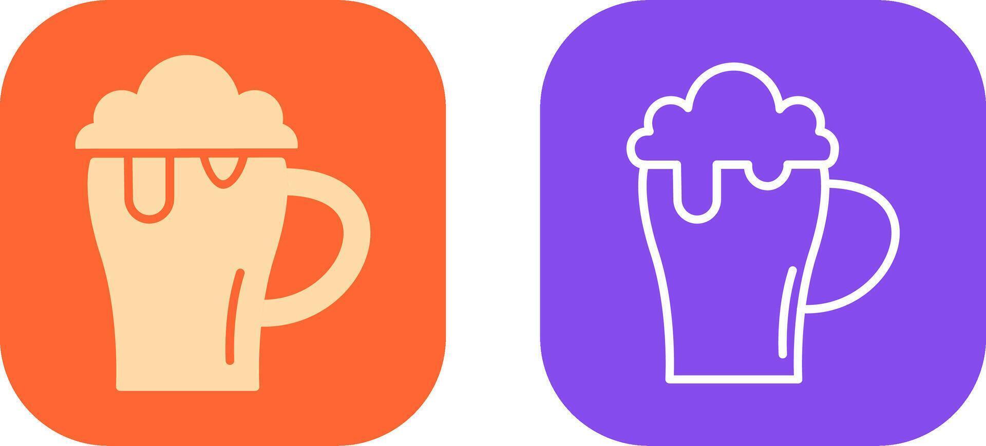 Beer Mug Icon Design vector