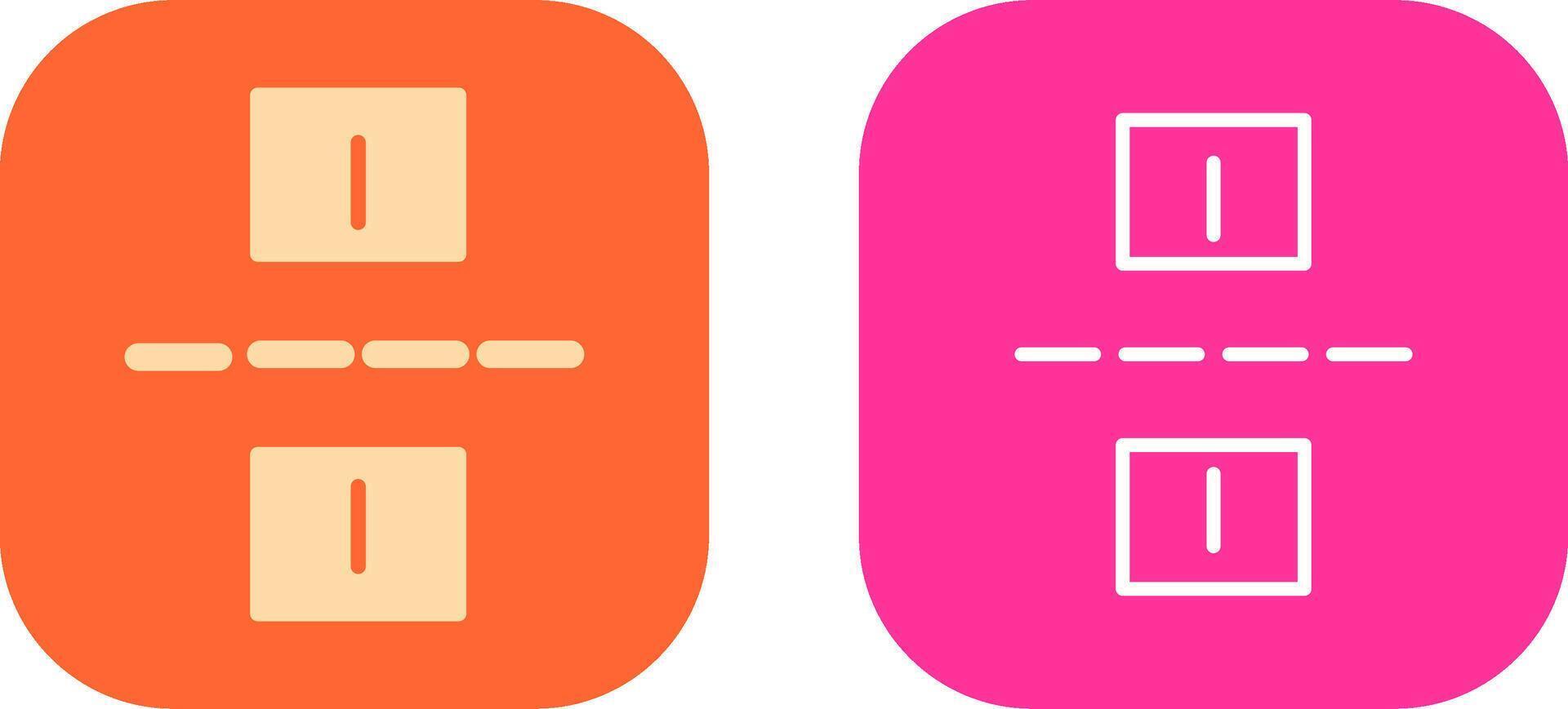 Linked Road Icon Design vector