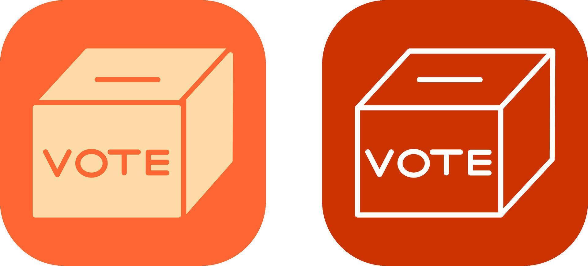 Ballot Box Icon Design vector