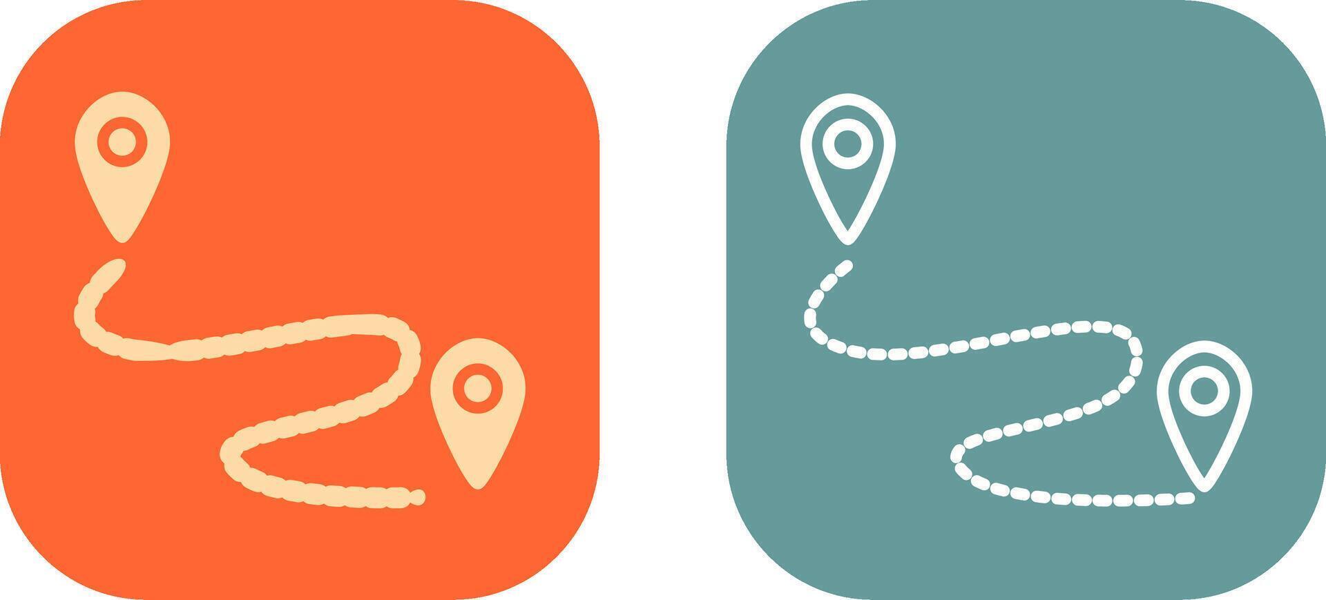 Route II Icon Design vector