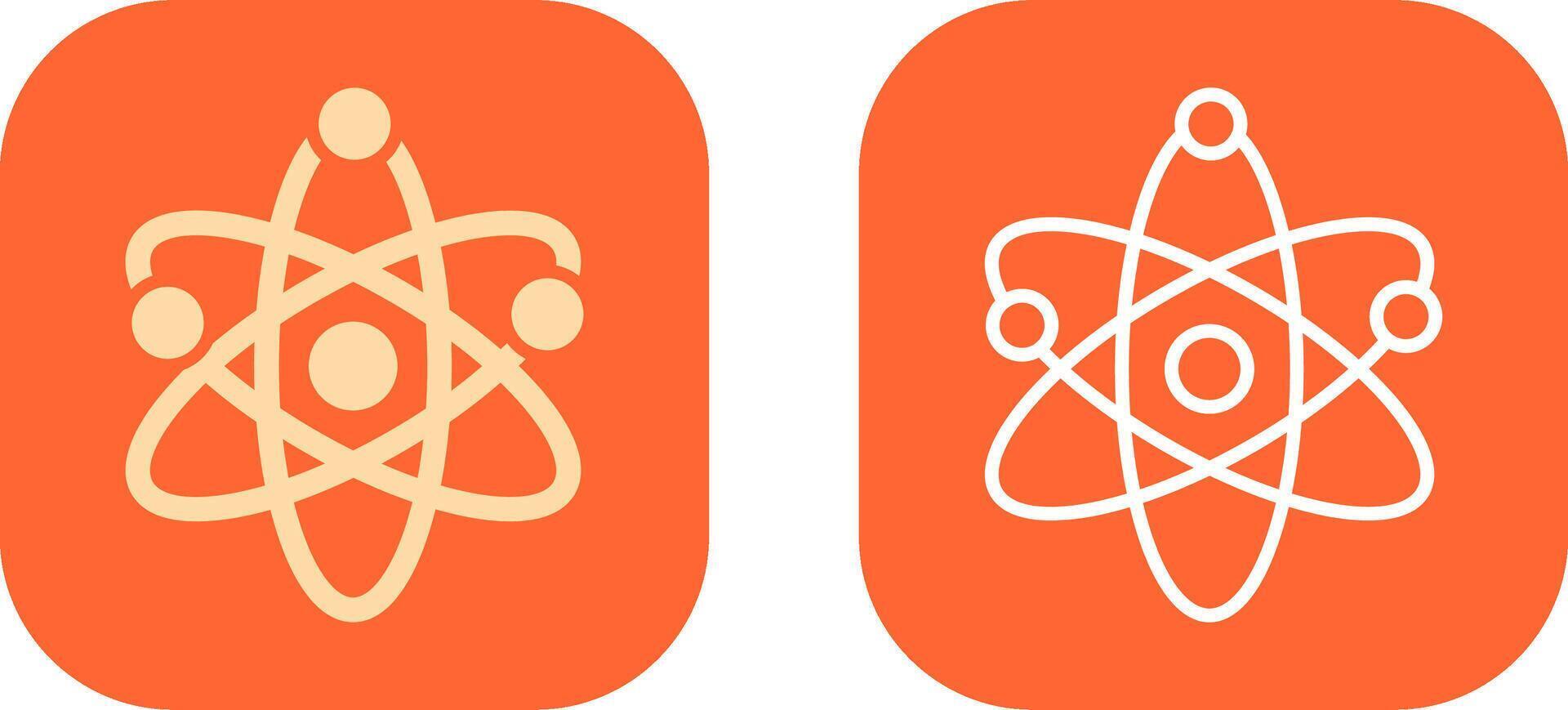 Atom Icon Design vector