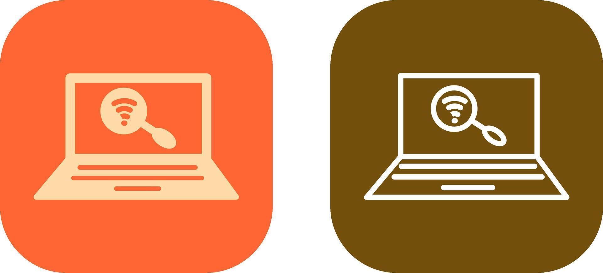Find on Internet Icon Design vector