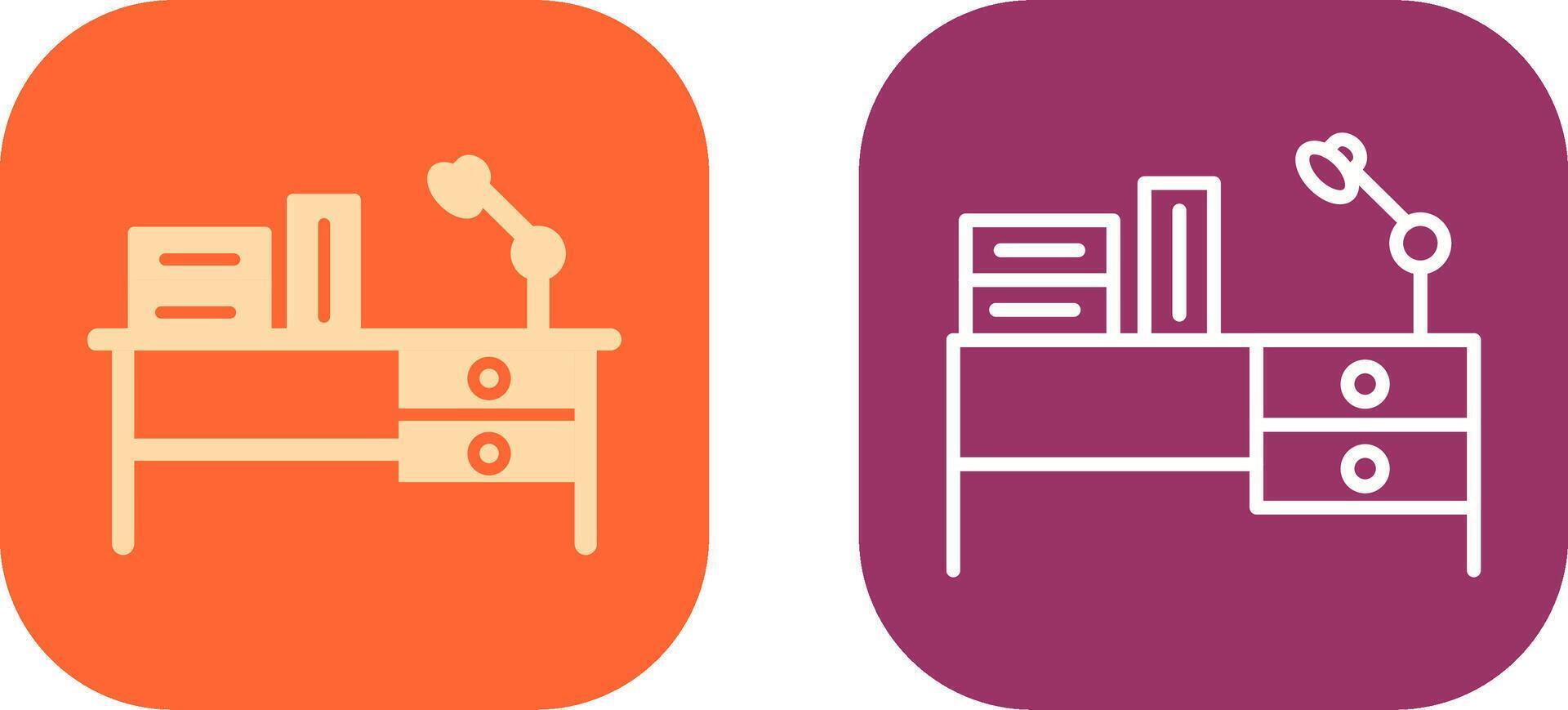 Desk Icon Design vector