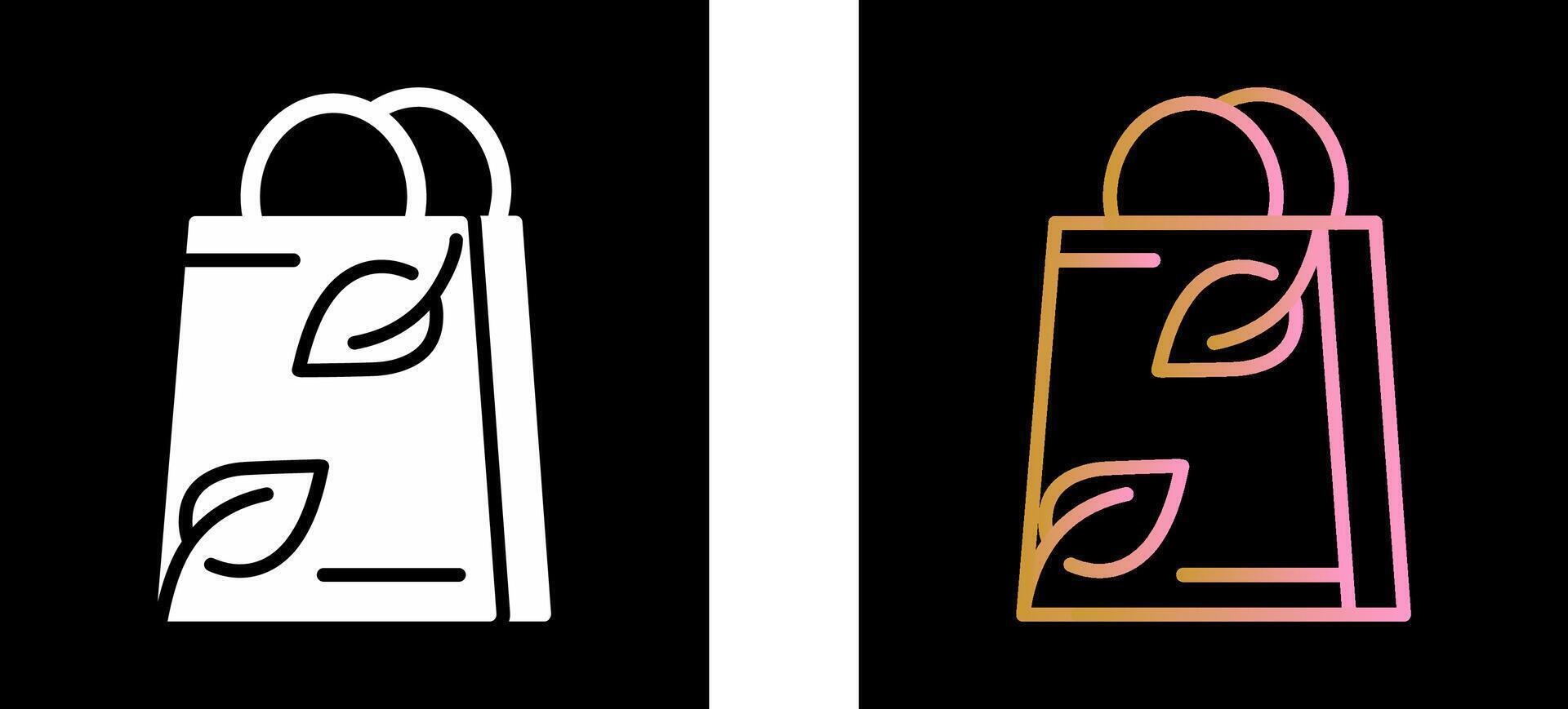 Ecology Bag Icon Design vector
