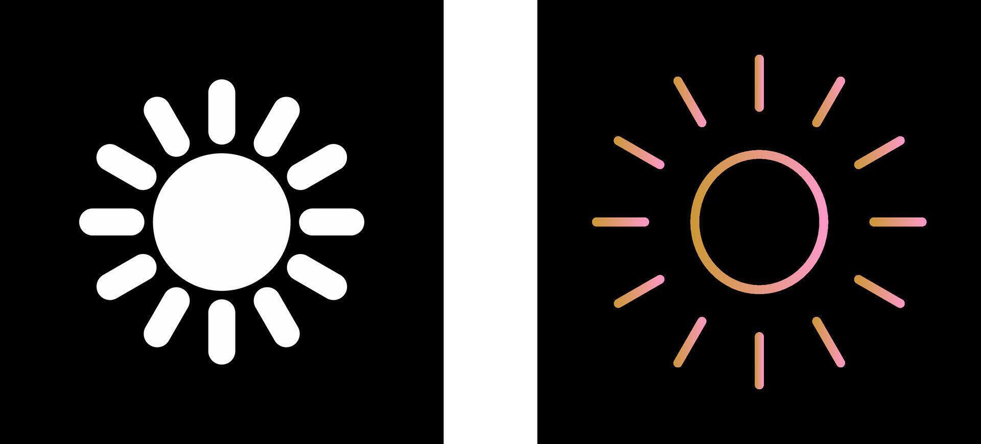 diseño de icono de sol vector