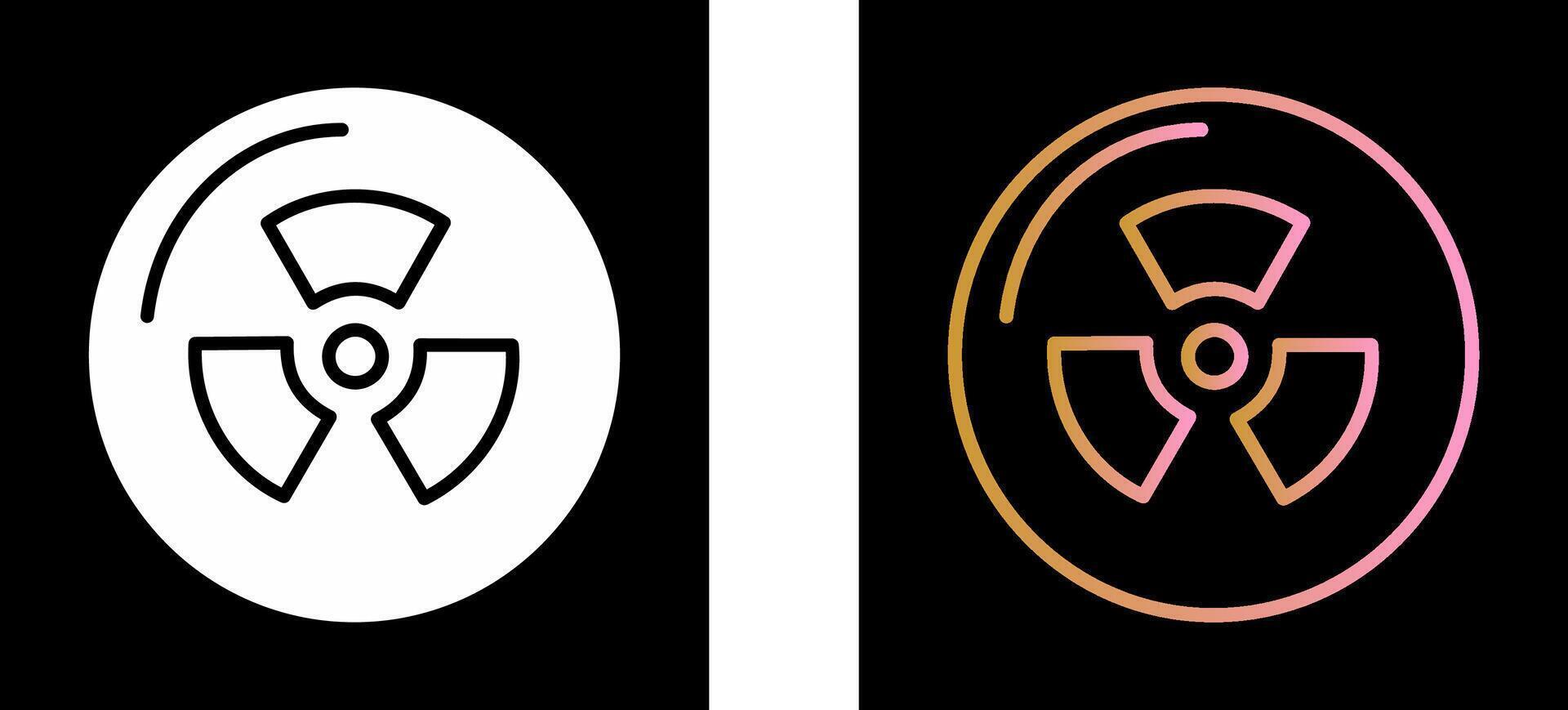 Radiation Icon Design vector