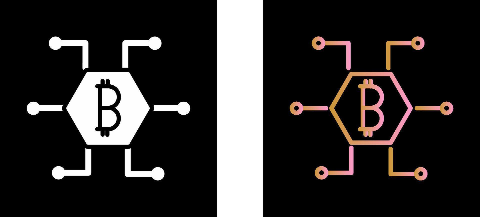 Bitcoin Icon Design vector