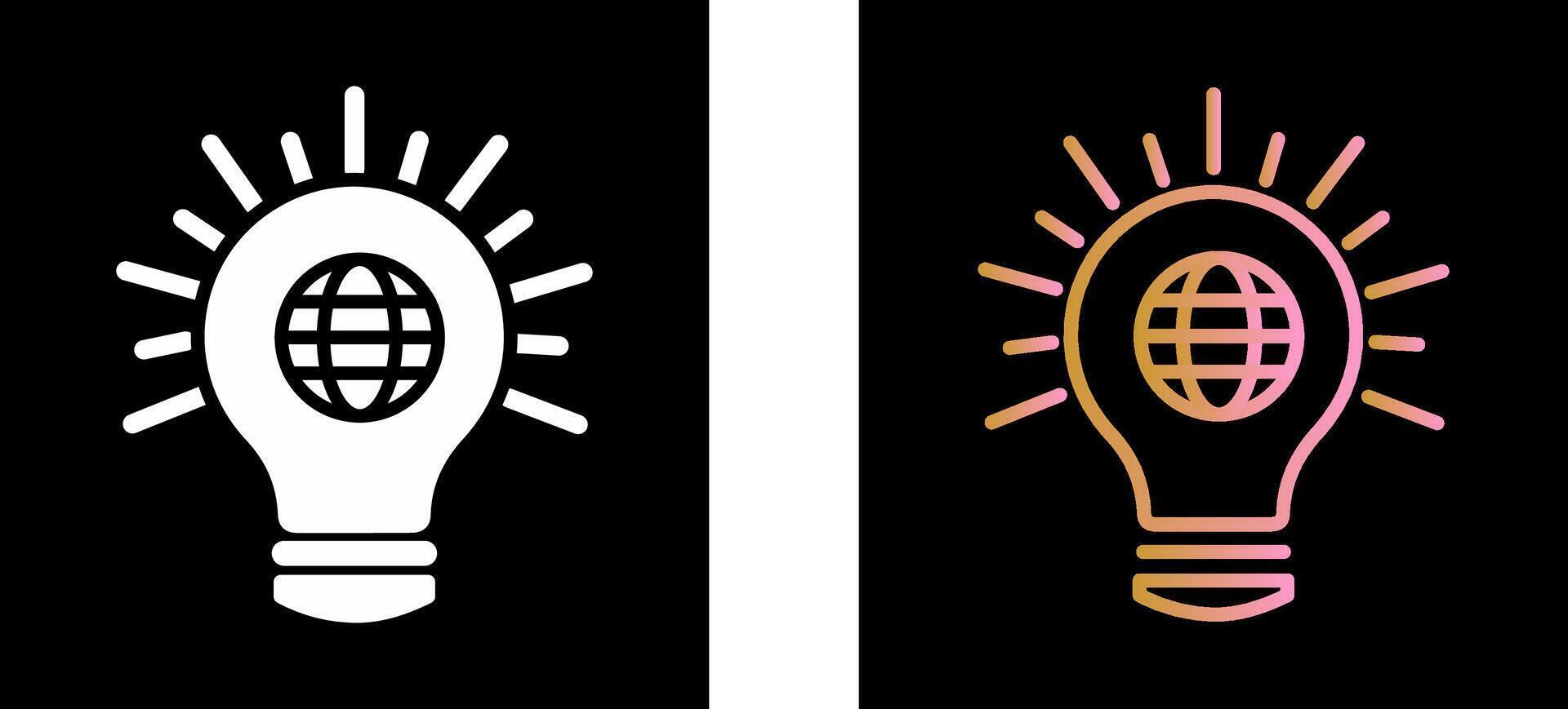 Brilliant Idea Icon Design vector