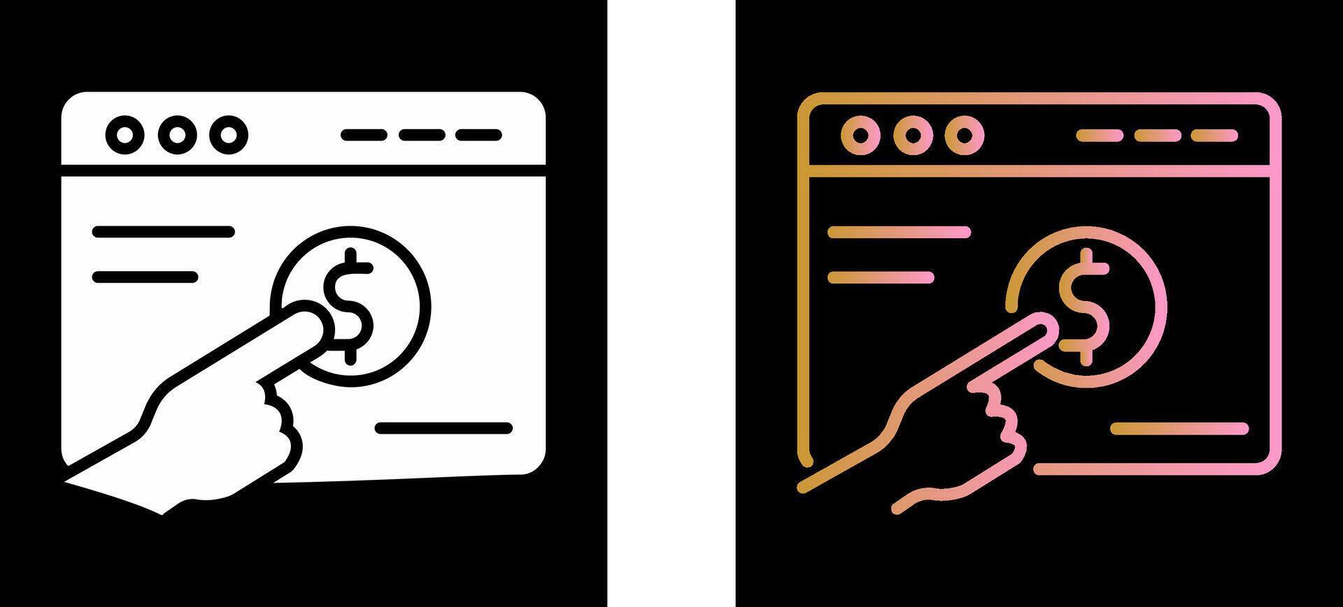 Pay Per Click Icon Design vector