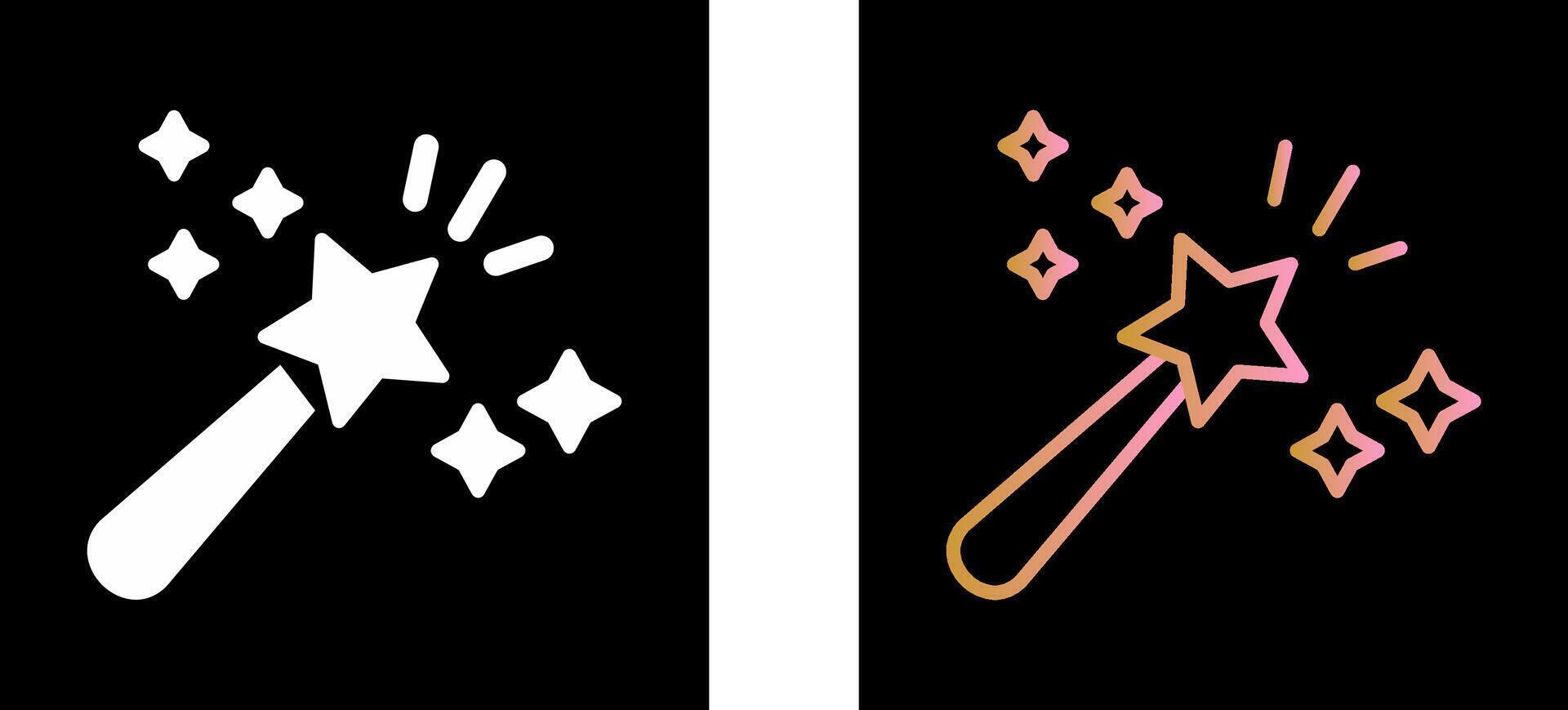 Magic Wand Icon Design vector