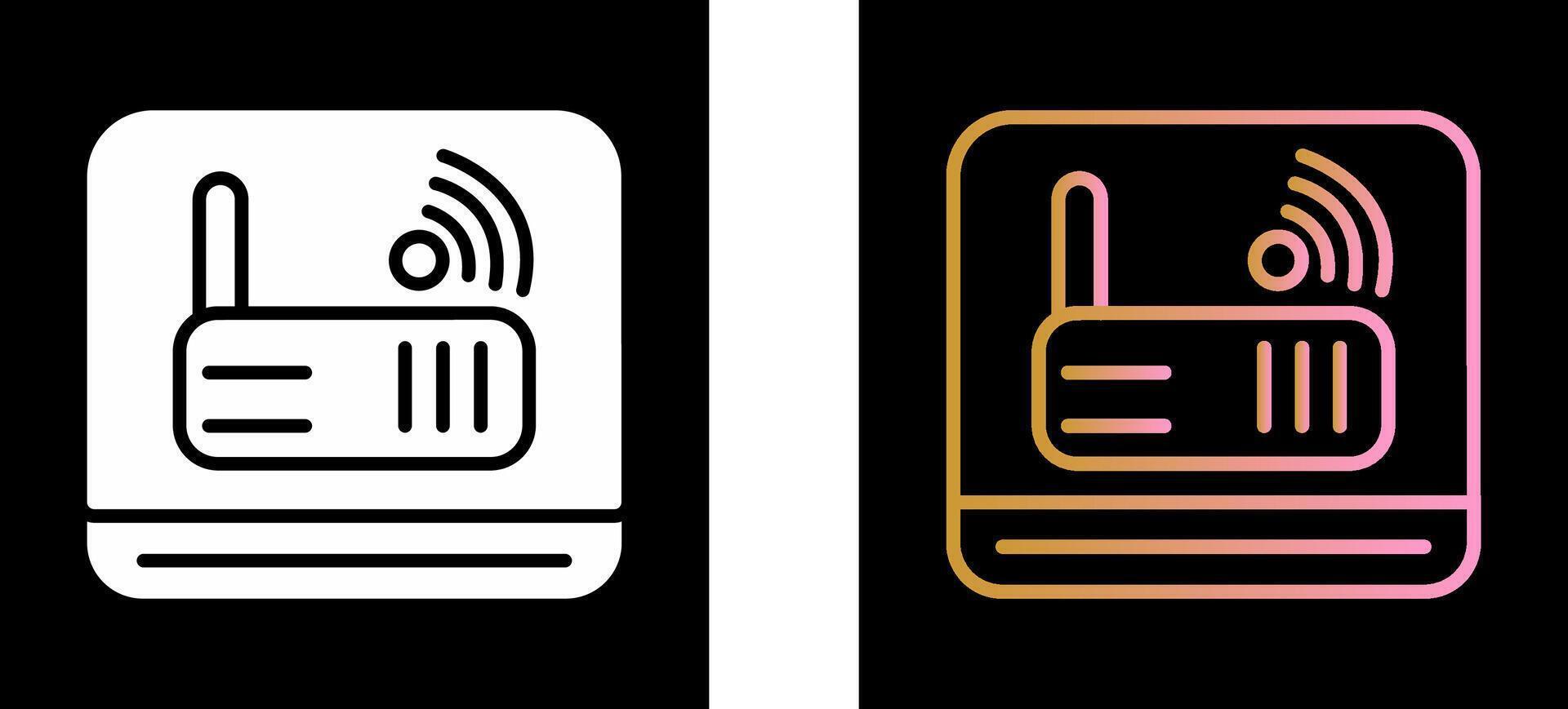 Modem Icon Design vector