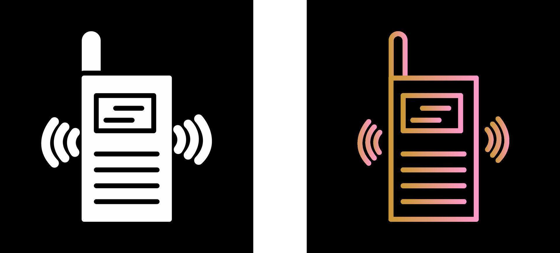 Walkie Talkie Icon Design vector