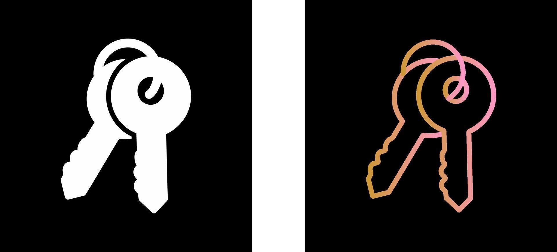 Keys Icon Design vector