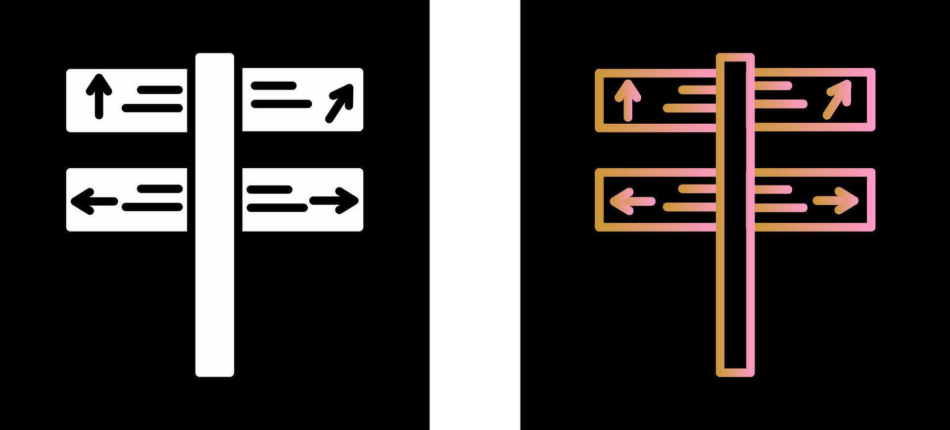 Direction Icon Design vector