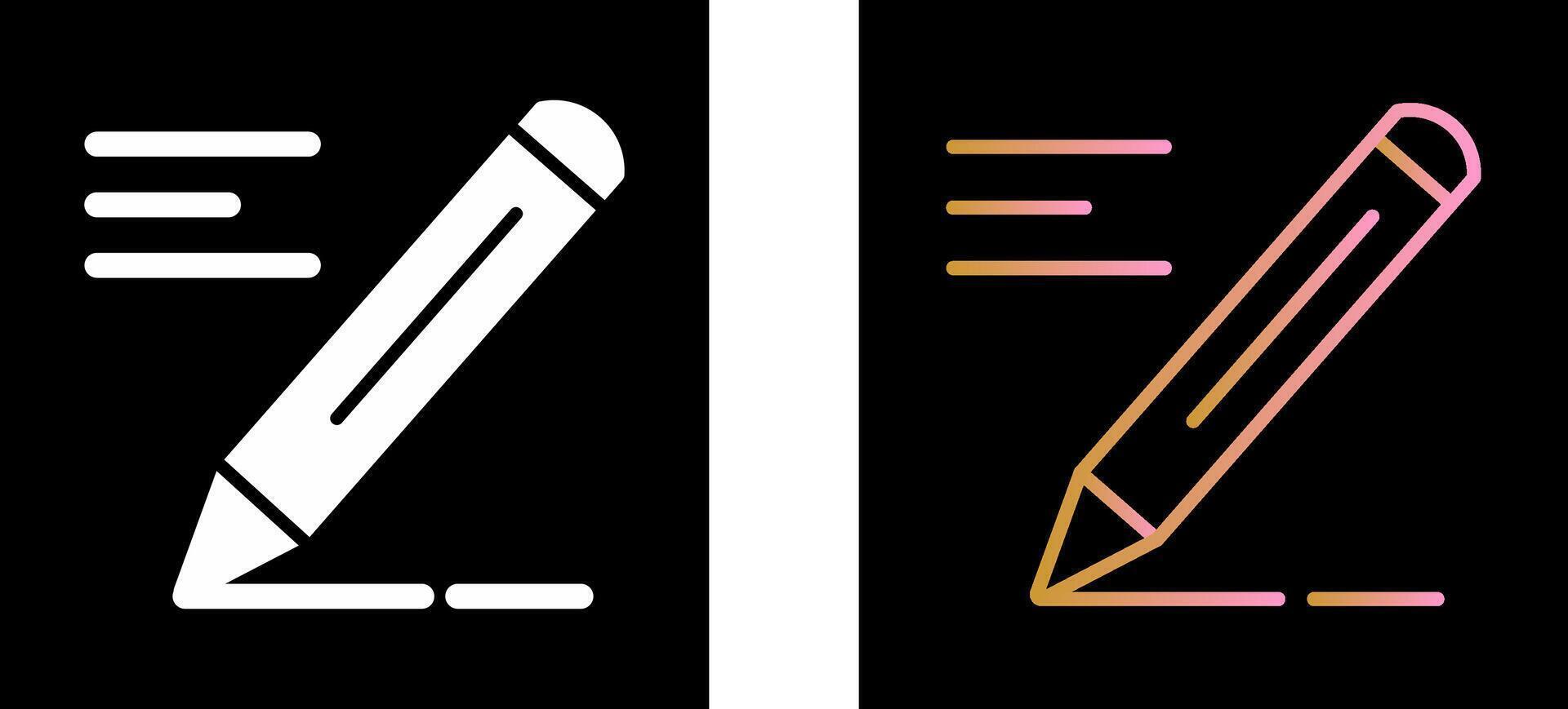 Pencil Icon Design vector