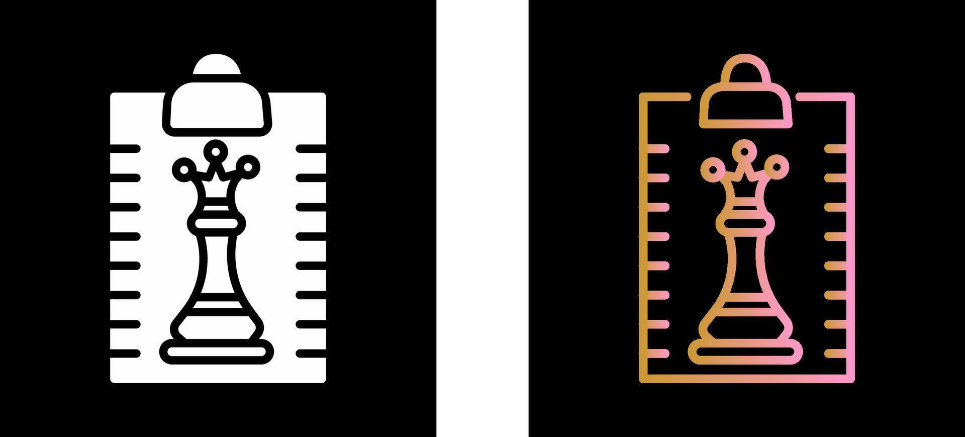 Clipboard Chess Icon Design vector