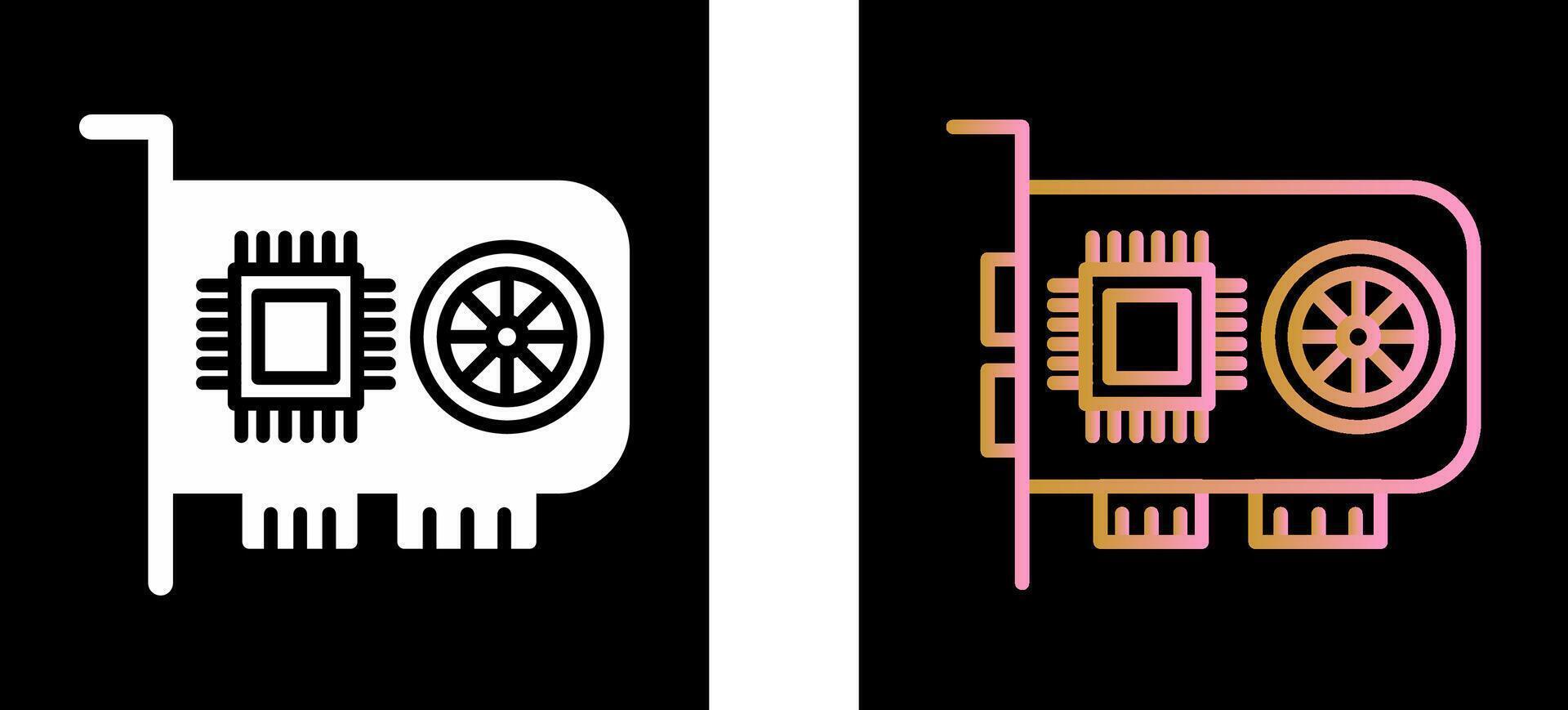 GPU Icon Design vector