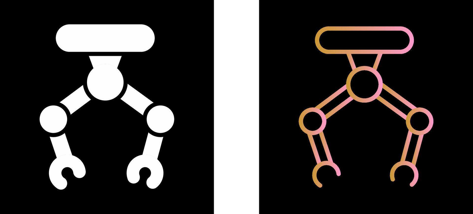 Industrial Robot II Icon Design vector