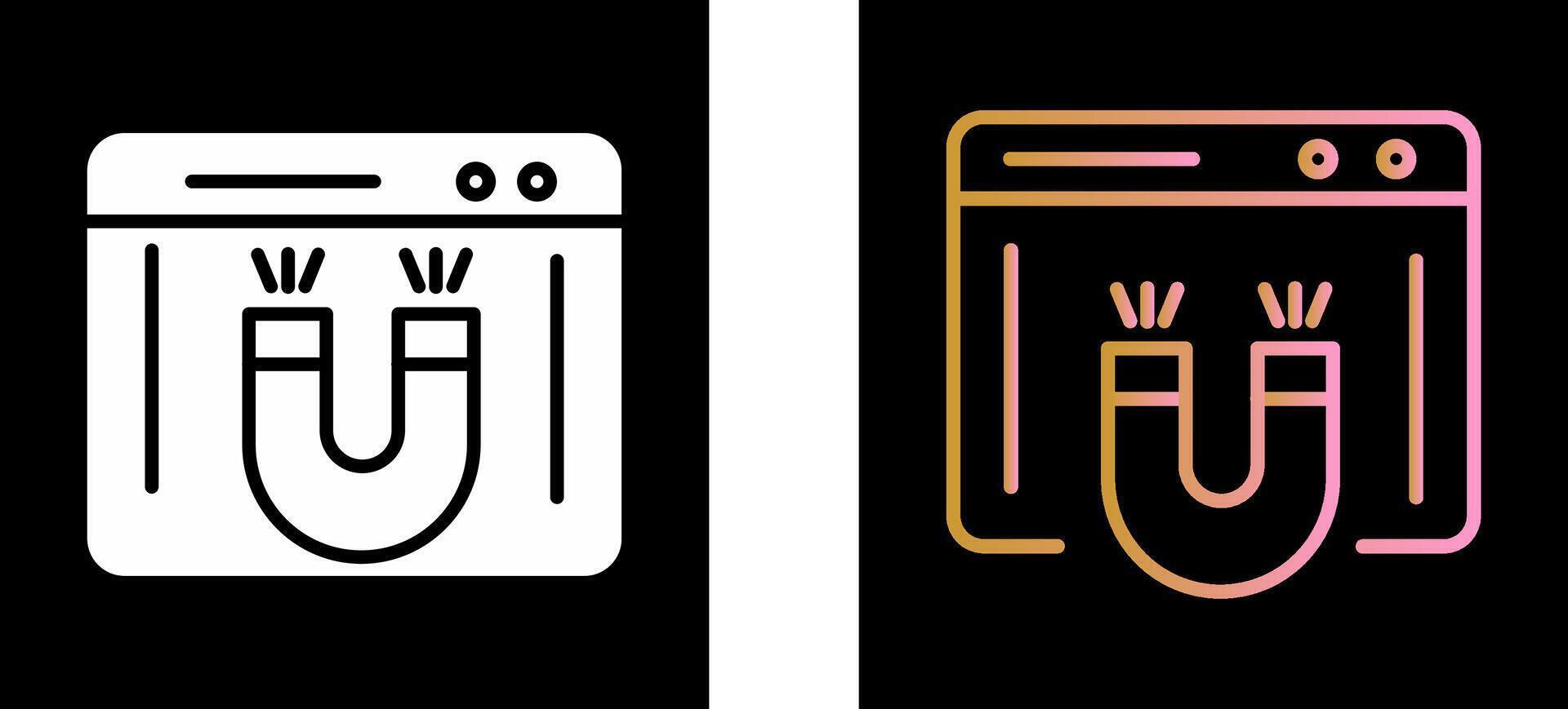 Block Website Icon Design vector