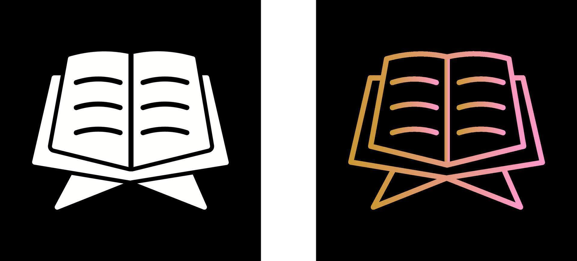 Holy Book Icon Design vector