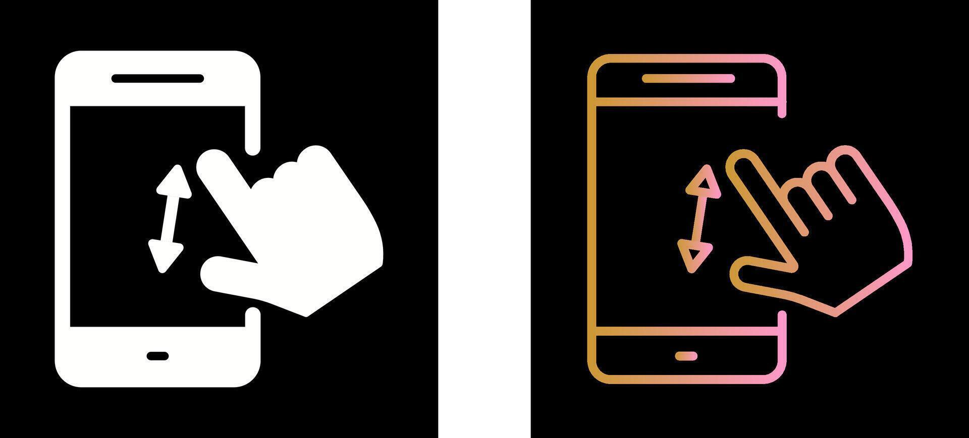 Swipe Icon Design vector