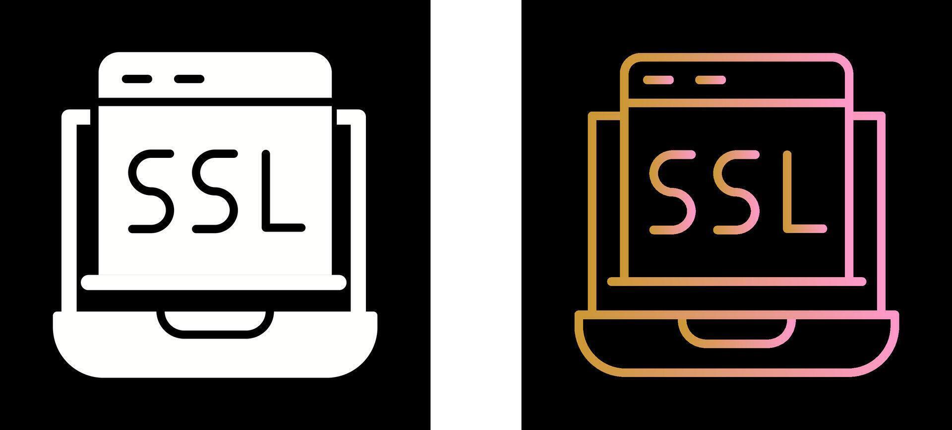 SSL Icon Design vector