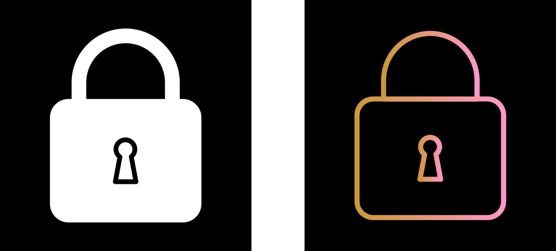 Pad Lock Icon Design vector