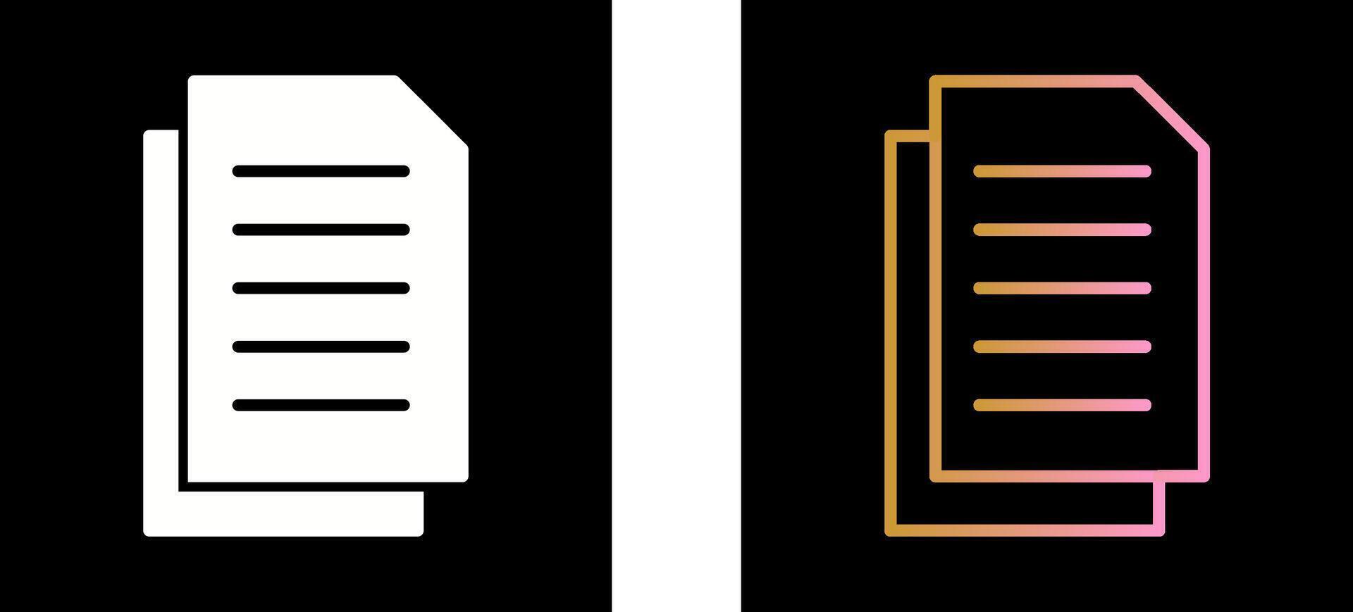 Document Icon Design vector