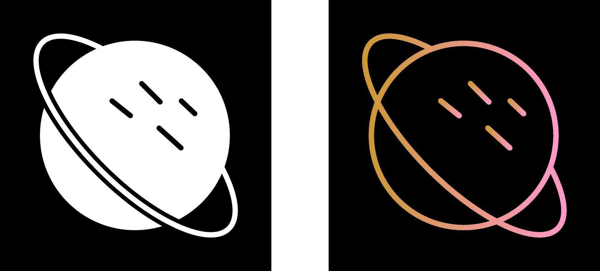 Saturn Icon Design vector