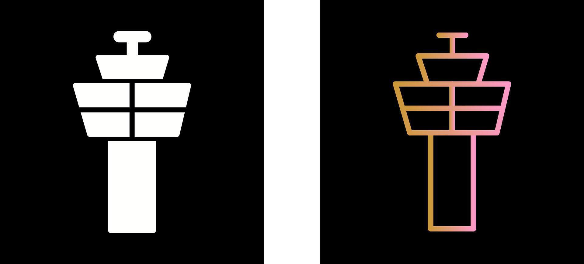 Control Tower Icon Design vector