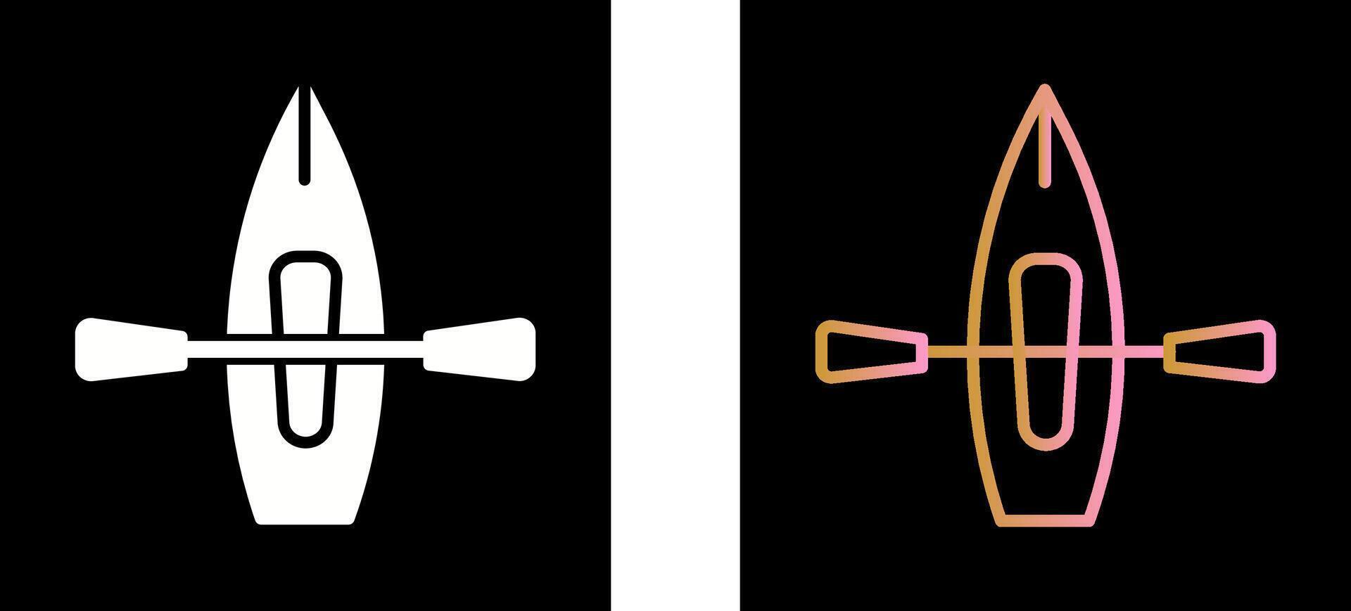 Kayak Icon Design vector