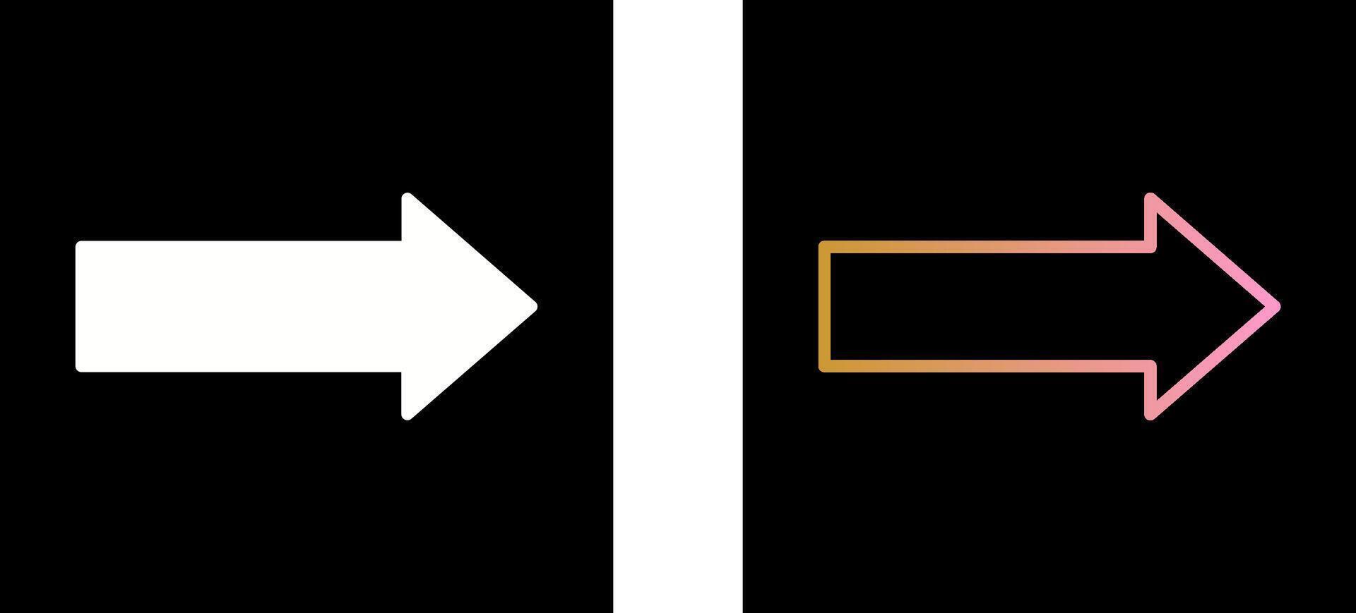 Arrow Right Icon Design vector