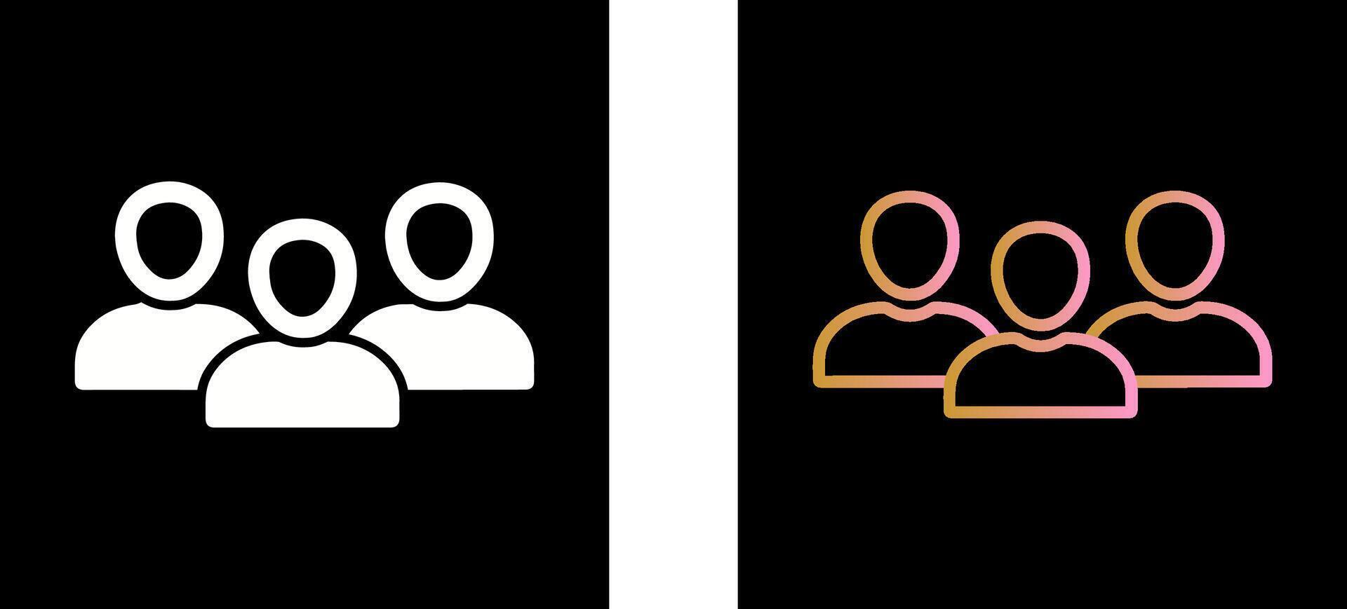 Members Icon Design vector